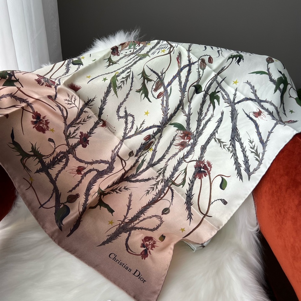 SOLD Dior ombré silk scarf